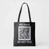 Anti-Surveillance Shield - Malware Waarschuwing Tote Bag (Voorkant)