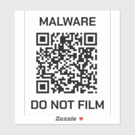 Anti-Surveillance Shield Sticker - Malware Waarsch