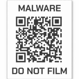 Anti-Surveillance Shield Sticker - Malware Waarsch