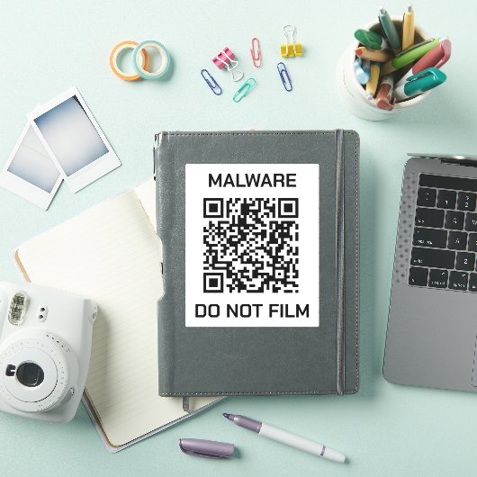 Anti-Surveillance Shield Sticker - Malware Waarsch (iPad Cover)