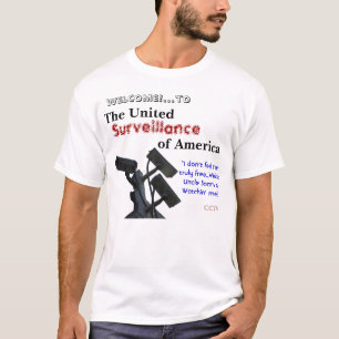 Anti-surveillancepolitiek protest t-shirt