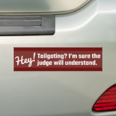 ANTI TAILGATGATING CAR BUMPERSTICKER (Op auto)