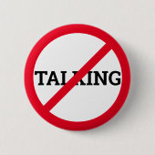 Anti-Talking Ronde Button 5,7 Cm (Voorkant)