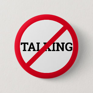 Anti-Talking Ronde Button 5,7 Cm
