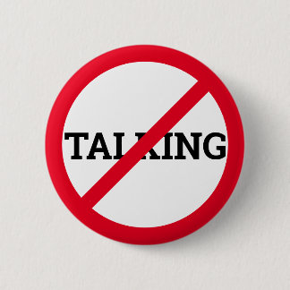 Anti-Talking Ronde Button 5,7 Cm