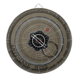 Anti-tankmijn in Olive Drab Dartbord