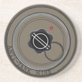 Anti-tankmijn Zandsteen Onderzetter