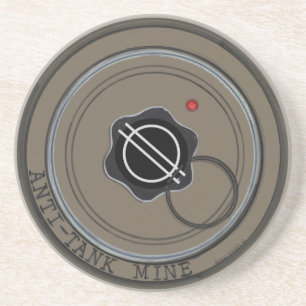 Anti-tankmijn Zandsteen Onderzetter