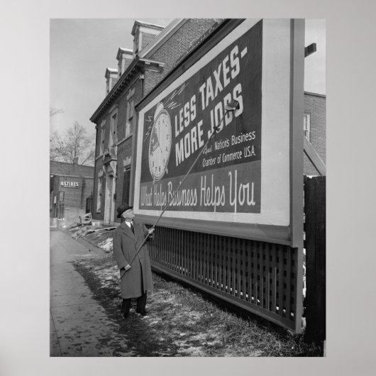 Anti-Tax Poster, jaren dertig Poster (Voorkant)