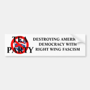 ANTI-TEA PARTIJ BUMPERSTICKER