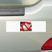 Anti-Tea Party vlag Bumpersticker (Op auto)