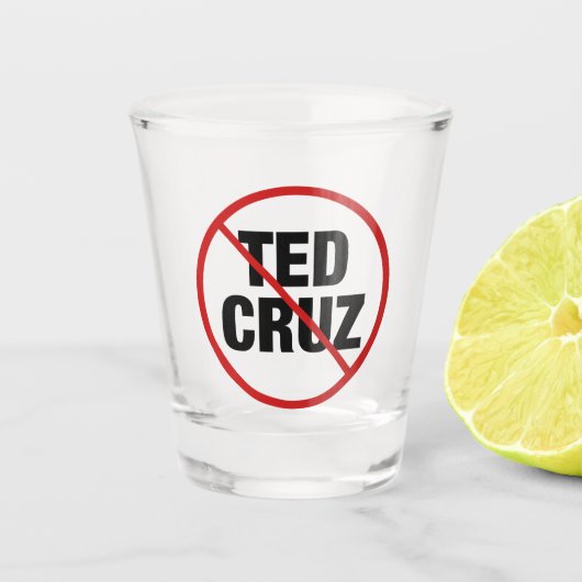 Anti Ted Cruz Shot Glas (Voorkant)