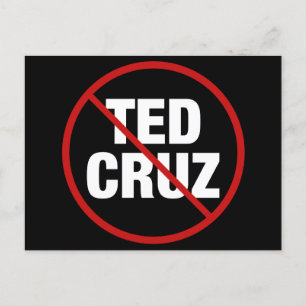 Anti Ted Cruz Texas Democraat Politiek Briefkaart