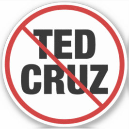 Anti Ted Cruz Texas Democraat Politiek Sticker