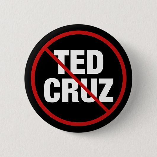 Anti Ted Cruz Texas Democraat Ronde Button 5,7 Cm (Voorkant)