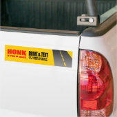 ANTI-TEXTING - HONK ALS U VAN JESUS HOUDT BUMPERSTICKER (Op Truck)