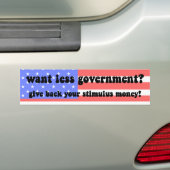Anti-theepartij Bumpersticker (Op auto)