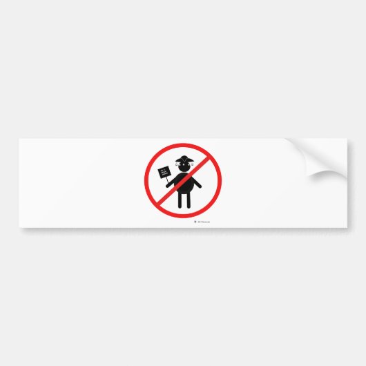 Anti-theezakjesman Bumpersticker (Voorkant)