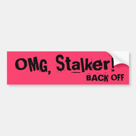 Anti-tongtoestel: STALKER-bumpersticker Bumpersticker (Voorkant)
