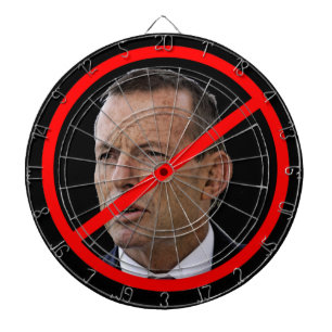Anti-Tony Abbot. Australische politieke leider. Dartbord