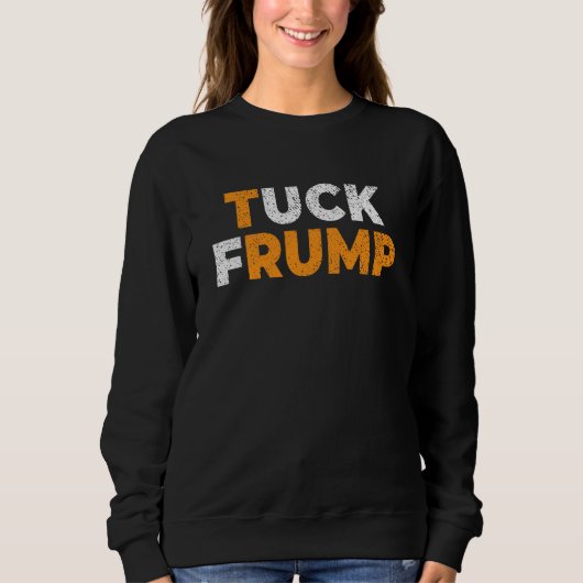 anti troef Grappig Tuck Trump F troef anti maga Trui (Voorkant)