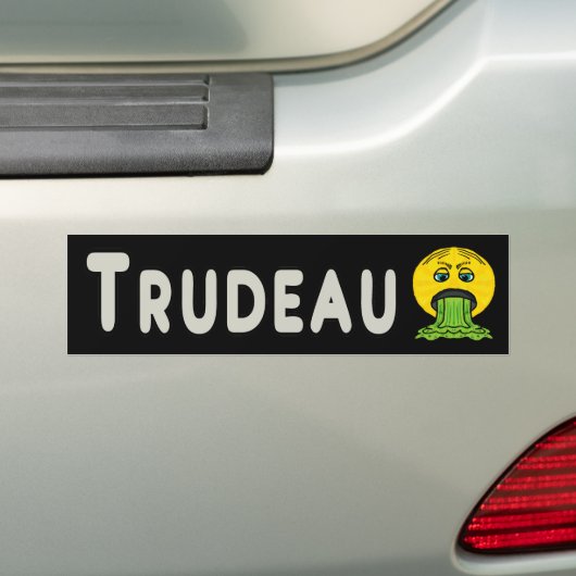 Anti Trudeau Bumpersticker (Op auto)