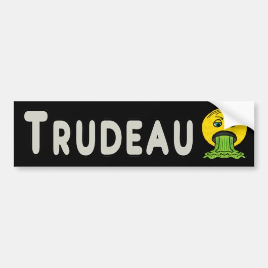 Anti Trudeau Bumpersticker (Voorkant)