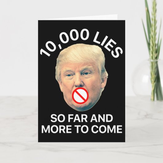 Anti Trump 10 Kaart (Voorkant)