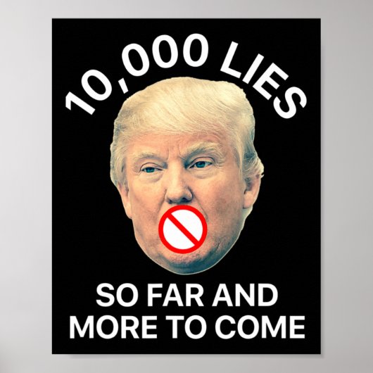Anti Trump 10  Poster (Voorkant)