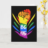 Anti Trump 8645 Lgbtq+  Kaart (Gele Bloem)