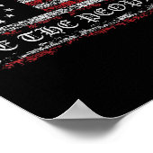 Anti Trump 8647 86 47 Amerikaanse vlag Wij het vol Poster (Hoek)