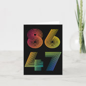 Anti Trump 8647 86 47 Impeach 47 Anti-Trump Presid Kaart (Voorkant)