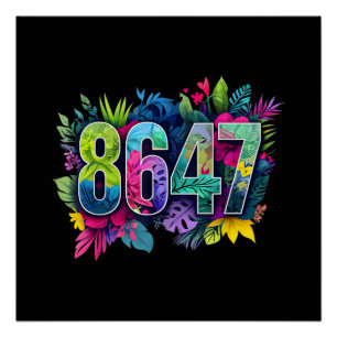 Anti Trump 8647 Bloemige Verzetsbeweging 86 47 Imp Perfect Poster