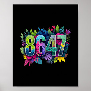 Anti Trump 8647 Bloemige Verzetsbeweging 86 47 Imp Poster