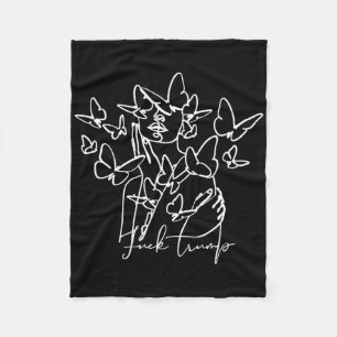 Anti Trump 86 45 Uni Volwassenen Bloemen Cartoon Fleece Deken