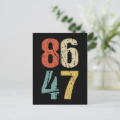 Anti-Trump - 86 47 I Briefkaart (Staand voorkant)