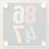 Anti-Trump - 86 47 I Glazen Onderzetter (Achterkant)