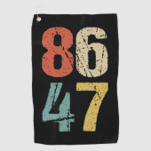 Anti-Trump - 86 47 I Golfhanddoek (Voorkant)