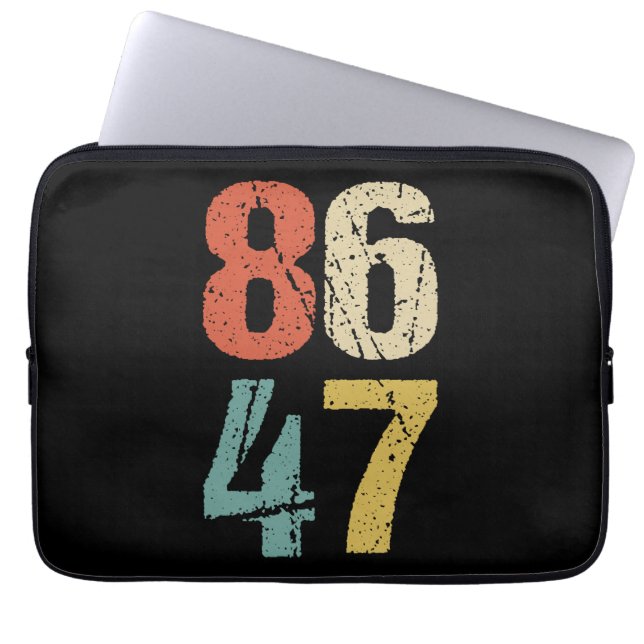 Anti-Trump - 86 47 I Laptop Sleeve (Voorkant)