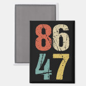 Anti-Trump - 86 47 I Magneet (Voorkant / Achterkant)