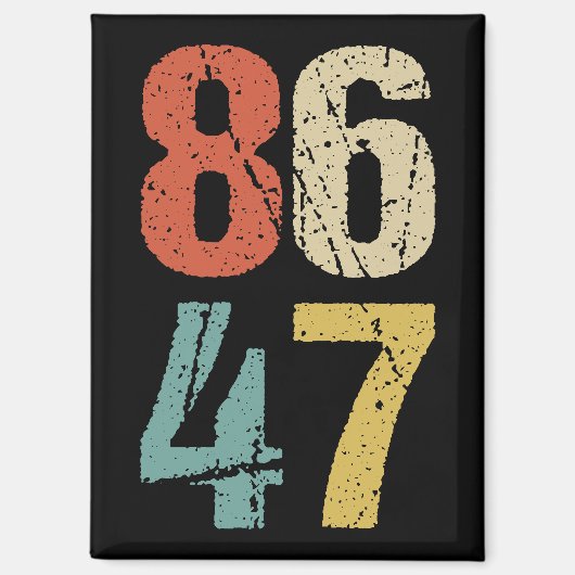 Anti-Trump - 86 47 I Magneet (Voorkant)