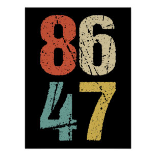 Anti-Trump - 86 47 I Perfect Poster