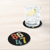 Anti-Trump - 86 47 I Ronde Kartonnen Onderzetter (Insitu)