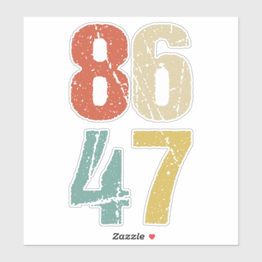 Anti-Trump - 86 47 I Sticker (Vel)