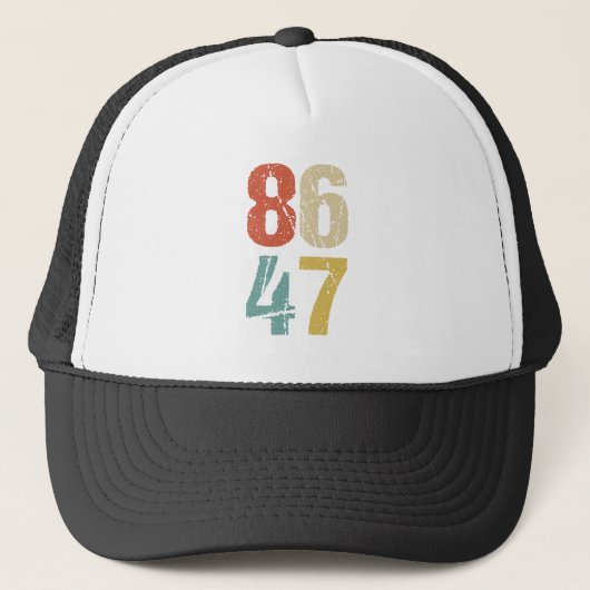 Anti-Trump - 86 47 I Trucker Pet (Voorkant)