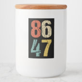 Anti-Trump - 86 47 I Voedselcontainer Etiket (Voorkant)