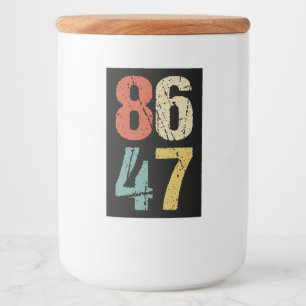 Anti-Trump - 86 47 I Voedselcontainer Etiket