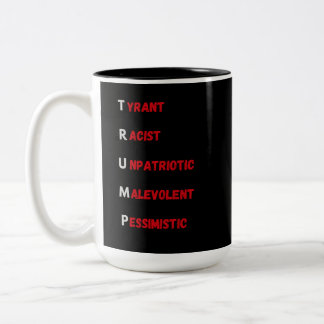 Anti Trump Acroniem 2 Tweekleurige Koffiemok