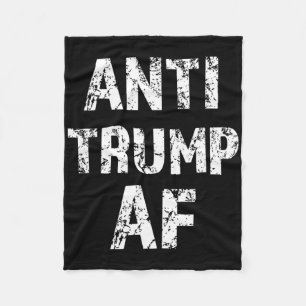 Anti Trump Af Funny Impeach Hem President Fleece Deken