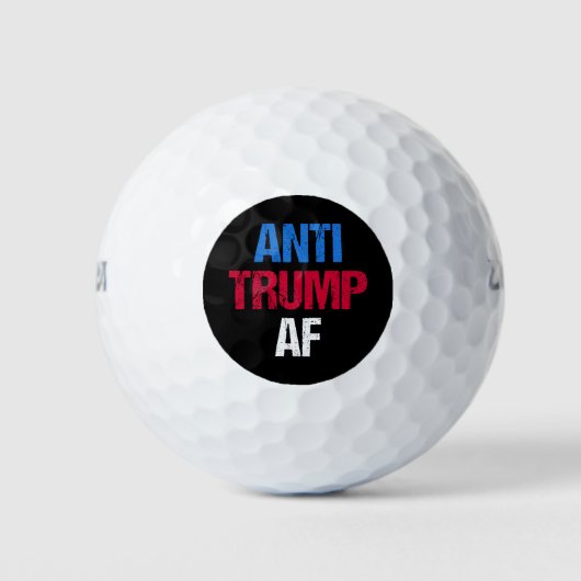 Anti-Trump AF I Golfballen (Voorkant)